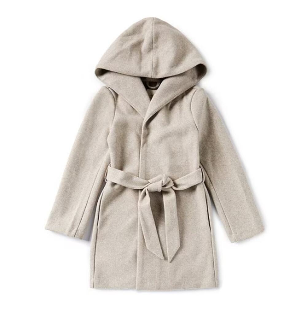Copper Key Hooded Robe Coat Camel Size 6/6X